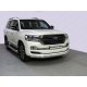 Защита передняя овальная 75-42 мм ТСС для Toyota Land Cruiser 200 Excalibur 2017-2021
