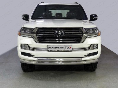 Защита решетки радиатора 16 мм для Toyota Land Cruiser 200 Excalibur № TOYLC200EXCAL17-23