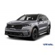 Пороги на автомобиль "Silver" Rival для Hyundai Santa Fe IV рестайлинг 2021-н.в./Tucson IV 2021-н.в./Kia Sportage V 2021-н.в./KIA Sorento 2020-н.в., 180 см, 2 шт., алюминий