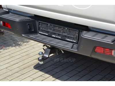 Фаркоп для JAC T9 2024-н.в. без подрезки бампера. Тип шара: E (легкосъемный шар под квадрат)