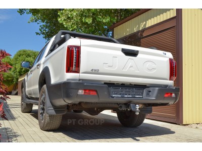 Фаркоп для JAC T9 2024-н.в. без подрезки бампера. Тип шара: E (легкосъемный шар под квадрат)