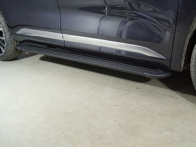 Пороги алюминиевые Slim Line Black 1920 мм для Exeed VX 2.0L 4WD 2021 – н.в. EXEEDVX21-33B
