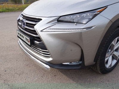 Накладка решётки радиатора 16 мм ТСС для Lexus NX-200 2014-2017