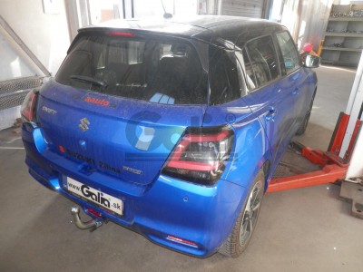 Фаркоп оцинкованный для Suzuki Swift хетчбек 3/5 дверей (не для 4WD) 2017- н.в. (шар перекрывает противотуманную фару) условно-съемное крепление шара