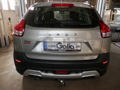 Фаркоп оцинкованный для Lada Xray 2015-2022, Lada Xray Cross 2018-2022 условно-съемное крепление шара