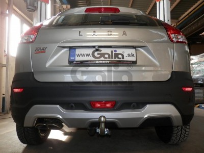 Фаркоп оцинкованный для Lada Xray 2015-2022, Lada Xray Cross 2018-2022 условно-съемное крепление шара