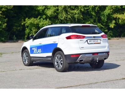 Фаркоп для Geely Atlas 2018-2021 съемное крепление шара под американский квадрат