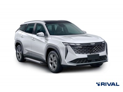 Порог-площадка "Bmw-Style" D180AL + комплект крепежа для Geely Atlas 2024-н.в. №D180AL.1909.1