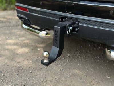 Фаркоп (Black надпись Haval, шар E нерж.) для Haval H5 Diesel 4WD 2024-н.в. №TCU00451-B02