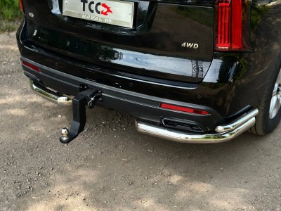 Фаркоп (Black надпись Haval, шар E нерж.) для Haval H5 Diesel 4WD 2024-н.в.