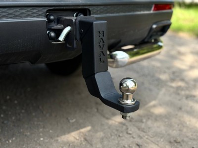 Фаркоп (Black надпись Haval, шар E нерж.) для Haval H5 Diesel 4WD 2024-н.в. №TCU00451N-B02