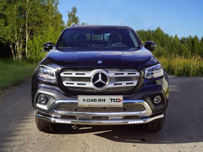 Защита переднего бампера с ДХО 60 мм для Mercedes-Benz X-Class № MERXCL18-04