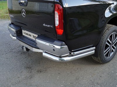 ТСУ Фаркоп ТСС с надписью Mercedes-Benz, шар E нержавеющий для Mercedes-Benz X-Class 2018-2021