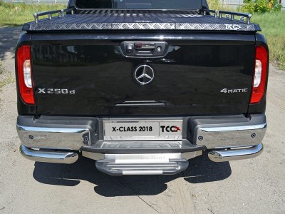 Защита задняя уголки 76 мм для Mercedes-Benz X-Class № MERXCL18-20