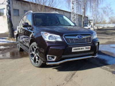 Защита переднего бампера 60 мм для Subaru Forester SJ № SUBFOR13-20