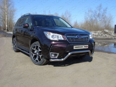 Защита переднего бампера кенгурин 60 мм для Subaru Forester SJ № SUBFOR13-02