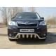 Защита передняя Кенгурятник с вставкой 60-75 мм ТСС для Subaru Forester SJ 2013-2016