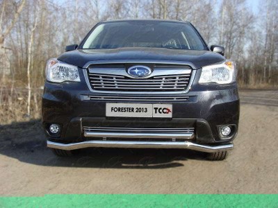 Накладка решётки радиатора нижняя 12 мм для Subaru Forester SJ № SUBFOR13-22