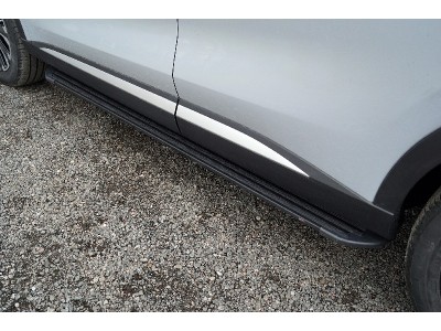 Пороги алюминиевые Slim Line Black 1820 мм для Exeed RX 2.0L 4WD 2023 – н.в. EXEEDRX23-05B