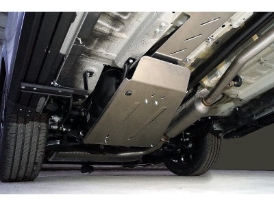 Защита топливопровода (алюминий) 4 мм (комплект 2шт) для Exeed RX 2.0L 4WD 2023 – н.в.  ZKTCC00631