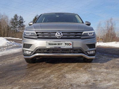 Защита переднего бампера для Offroad 60 мм для Volkswagen Tiguan № VWTIGOFR17-17