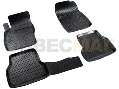 Коврики в салон Norplast полиуретан чёрные для Ford Focus 2 № NPL-Po-22-15