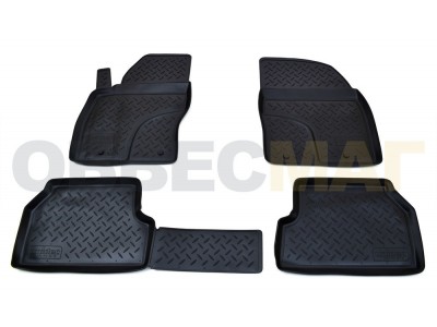 Коврики в салон Norplast полиуретан чёрные для Ford Focus 2 № NPL-Po-22-16