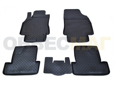 Коврики в салон Norplast полиуретан чёрные на хетчбек для Renault Megane № NPL-Po-69-56