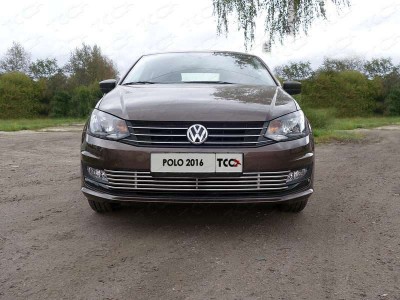 Накладка решётки радиатора нижняя 12 мм для Volkswagen Polo № VWPOLO16-16
