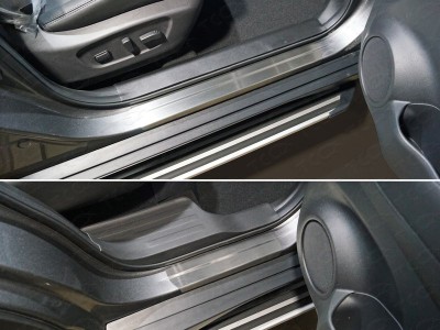 Накладки на пороги шлифованный лист 4 штуки для Nissan X-Trail T32 № NISXTR18-02