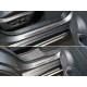 Накладки на пороги с гибом шлифованный лист 4 штуки ТСС для Nissan X-Trail T32 2018-2021