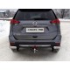 Защита задняя уголки овальные 75х42 мм ТСС для Nissan X-Trail T32 2018-2021