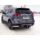 Защита задняя уголки овальные 75х42 мм ТСС для Nissan X-Trail T32 2018-2021
