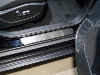 Накладки на пороги шлифованный лист 4 штуки для Geely Emgrand X7 № GEELEMGX718-03