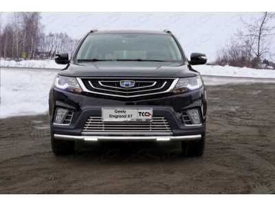 Защита переднего бампера с ДХО 60 мм для Geely Emgrand X7 № GEELEMGX718-12
