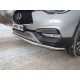 Защита переднего бампера 42 мм ТСС для Infiniti QX30 2016-2021