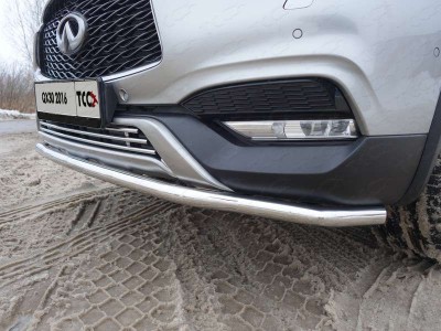 Защита переднего бампера 42 мм ТСС для Infiniti QX30 2016-2021