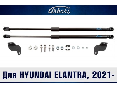 Упоры капота для HYUNDAI Elantra, 2021-н.в., к-т 2 шт / Хендай Элантра №ARBORI.HD.016104