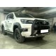 Защита переднего бампера двойная d-76+60 для Toyota Hilux VIII Рестайлинг 2020 – н.в..