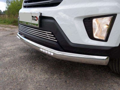 Защита переднего бампера с ДХО 60 мм для Volkswagen Multivan/Caravelle № VWMULT13-15