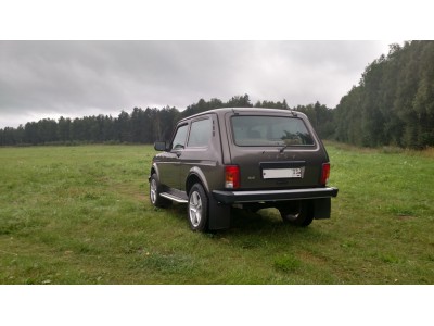 Защита порогов с алюм. площадкой d=51 мм (НПС) для Lada 4x4 2121 1995-2021, Lada 4x4 Urban 2014-2020