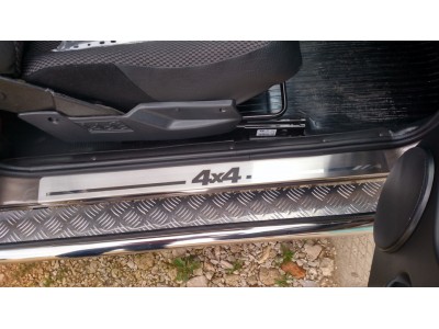 Защита порогов с алюм. площадкой d=51 мм (НПС) для Lada 4x4 2121 1995-2021, Lada 4x4 Urban 2014-2020