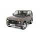 Защита порогов с накладками d=63 мм (НПС) для Lada 4x4 2121 1995-2020, Lada 4x4 Urban 2014-2020