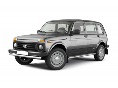 Защита порогов с алюм. площадкой d=51 мм (НПС) для Lada 4x4 2131 1995-2021