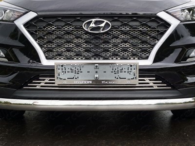 Накладка решётки радиатора нижняя 12 мм для Hyundai Tucson № HYUNTUC18-13