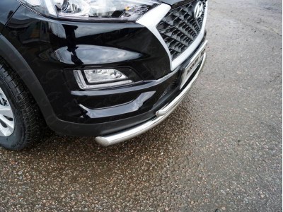 Защита передняя двойная 60-42 мм для Hyundai Tucson 2018-2021