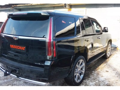 Защита заднего бампера 76 мм ТСС для Cadillac Escalade 2015-2021