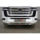 Защита переднего бампера двойная 76-42 мм для Toyota Land Cruiser 300 70TH ANNIVERSARY 2021–н.в.