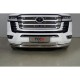 Защита переднего бампера двойная 76-75 мм для Toyota Land Cruiser 300 70TH ANNIVERSARY 2021–н.в.