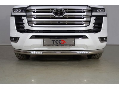 Защита переднего бампера с ДХО 76 мм для Toyota Land Cruiser 300 70TH ANNIVERSARY 2021–н.в. TOYLC30021-12